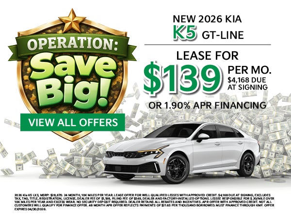 NEW 2026 KIA K5 GT-LINE